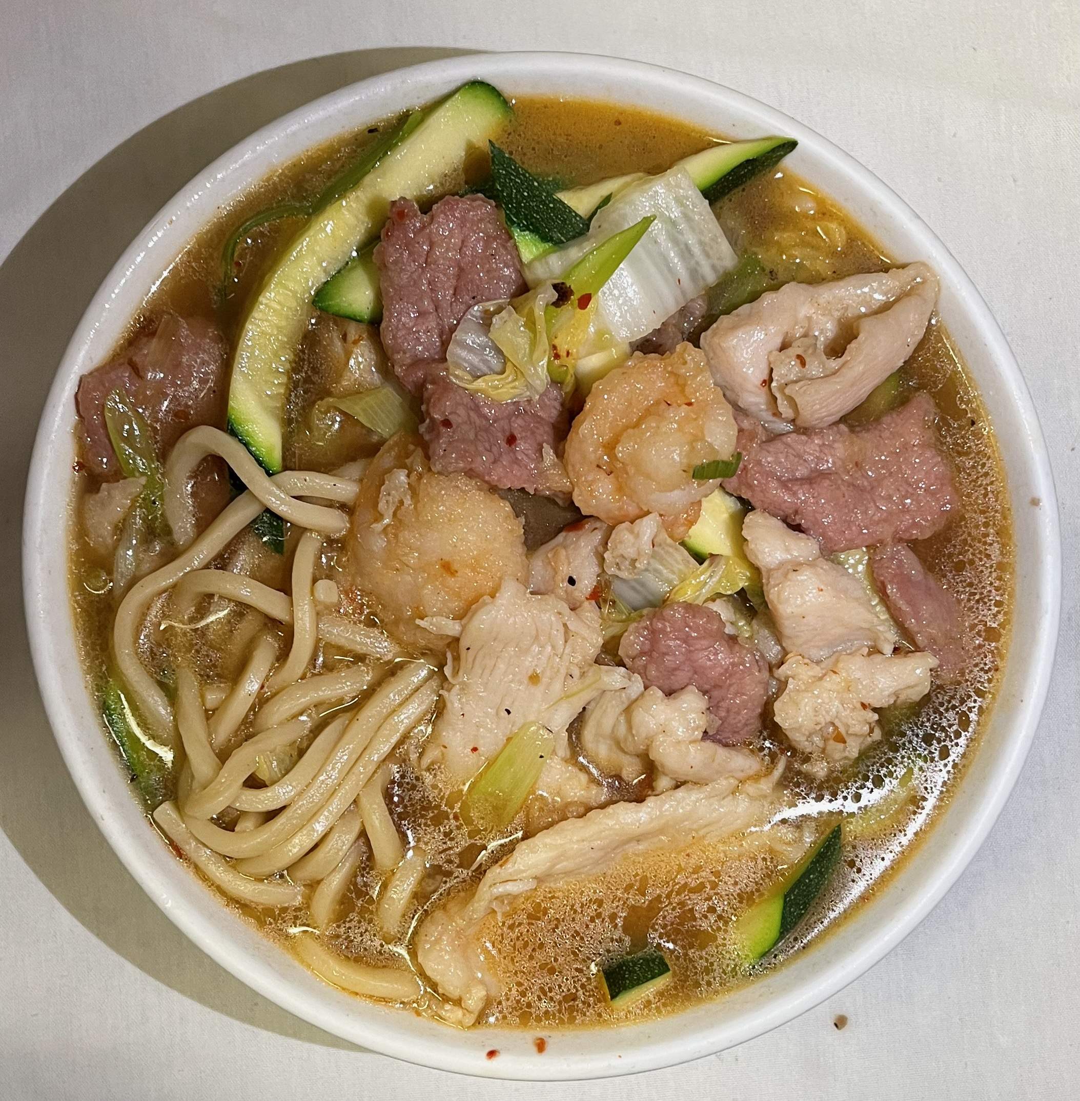 Photo of Soup Noodles with Meat and Vegetable